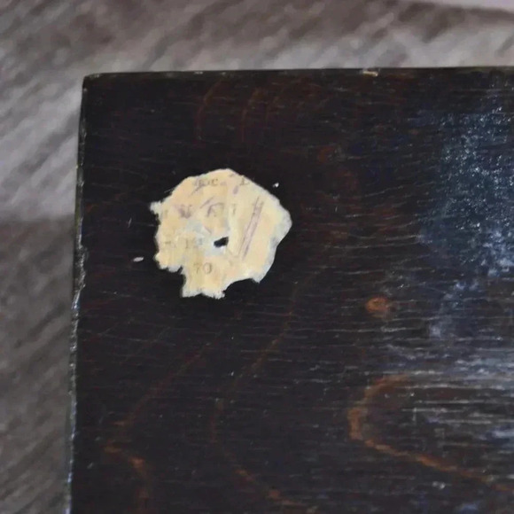 Vtg Carved Painted Wood Box - Picture 6 of 9